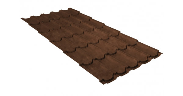 Металлочерепица квинта плюс GL 0,5 Safari Twincolor Brown купить в Наро-Фоминске