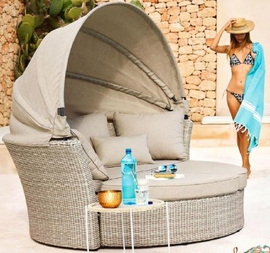 Диван-Трансформер AFINA плетеный из иск. ротанга AFM-325 Beige купить в Наро-Фоминске