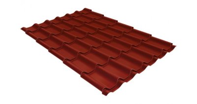 Металлочерепица классик GL 0,5 Velur20 RAL 3009 оксидно-красный