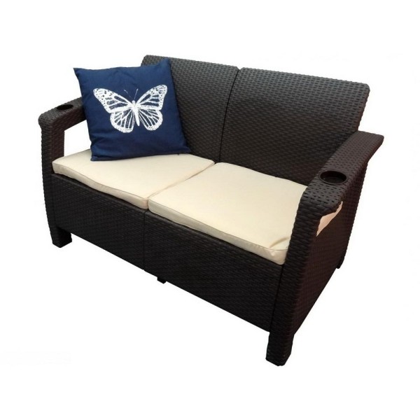 Двухместный диван Yalta Sofa Seаt венге купить в Наро-Фоминске