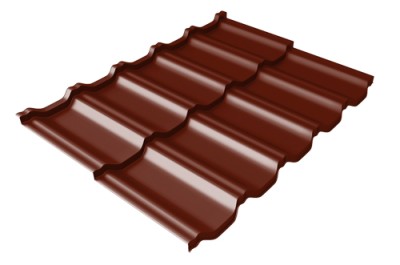 Металлочерепица модульная Квинта Uno Grand Line c 3D резом 0,5 Quarzit lite RAL 3005 красное вино