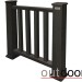 Ограждение из ДПК Outdoor Классик 3D STORM чёрный купить в Наро-Фоминске