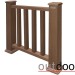 Ограждение из ДПК Outdoor Классик 3D STORM коричневый микс купить в Наро-Фоминске