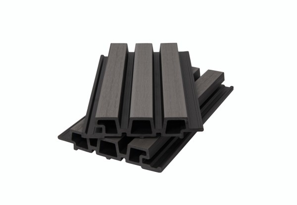 Фасадная панель брусковая двухцветная co-extrusion, grey dark купить в Наро-Фоминске
