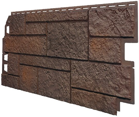 Фасадная панель VOX Sandstone (Сандстоун) темно коричневый купить в Наро-Фоминске