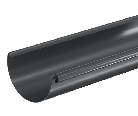 Водосток Aquasistem, система 150/100 - Водосточный желоб 3.00м RAL 7024 Тёмно-серый купить в Наро-Фоминске