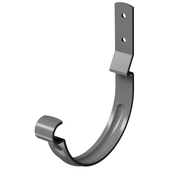 Карнизный крюк короткий (гнутый) D125 Döcke STAL PREMIUM Графит, (RAL 7024) купить в Наро-Фоминске